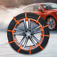 10pcs Emergency Anti Slip Chains For Vehicles Snow Tires Universal Wheel