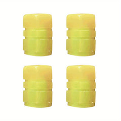 4pcs Colorful Glowing Tire Valve Caps for Vehicle Upgrade