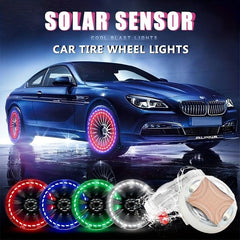 Solar Smart Tire Light Automobile Wheel Lights Valve Caps LED Tire Valve Caps