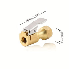 2pcs Heavy Duty Open Flow Lock On Tire Chuck Yellow