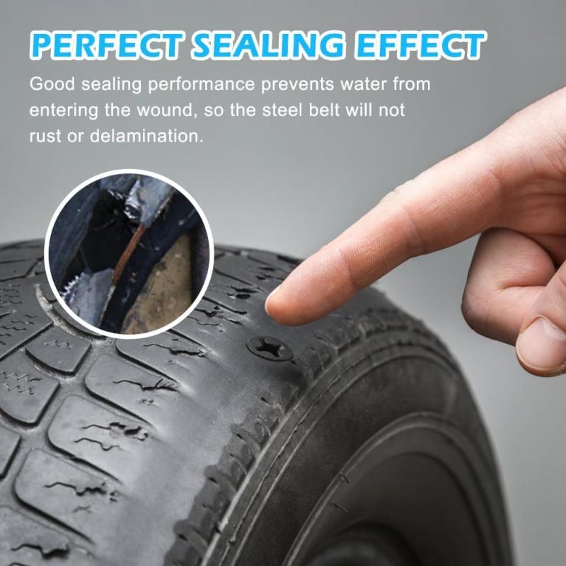 40pcs Tire Repair Rubber Nail - Self Service Tire Repair Screws for Car Moto