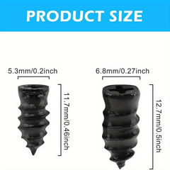 40pcs Tire Repair Rubber Nail - Self Service Tire Repair Screws for Car Moto