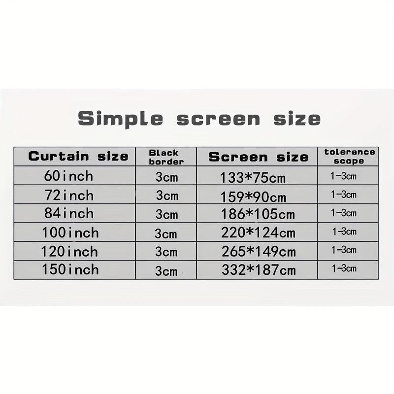 RV Camping Outdoor Projection Curtain Cloth HD Projector