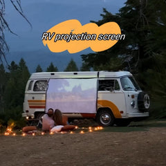 RV Camping Outdoor Projection Curtain Cloth HD Projector