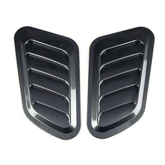 2Pcs Carbon Fiber Hood Scoop Decals - Upgrade Your Car's Look!