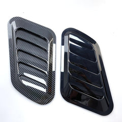 2Pcs Carbon Fiber Hood Scoop Decals - Upgrade Your Car's Look!