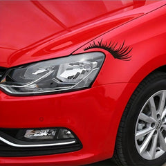 Cross Border Car Headlights Stickers Sexy Eyelash Car Lights Stickers