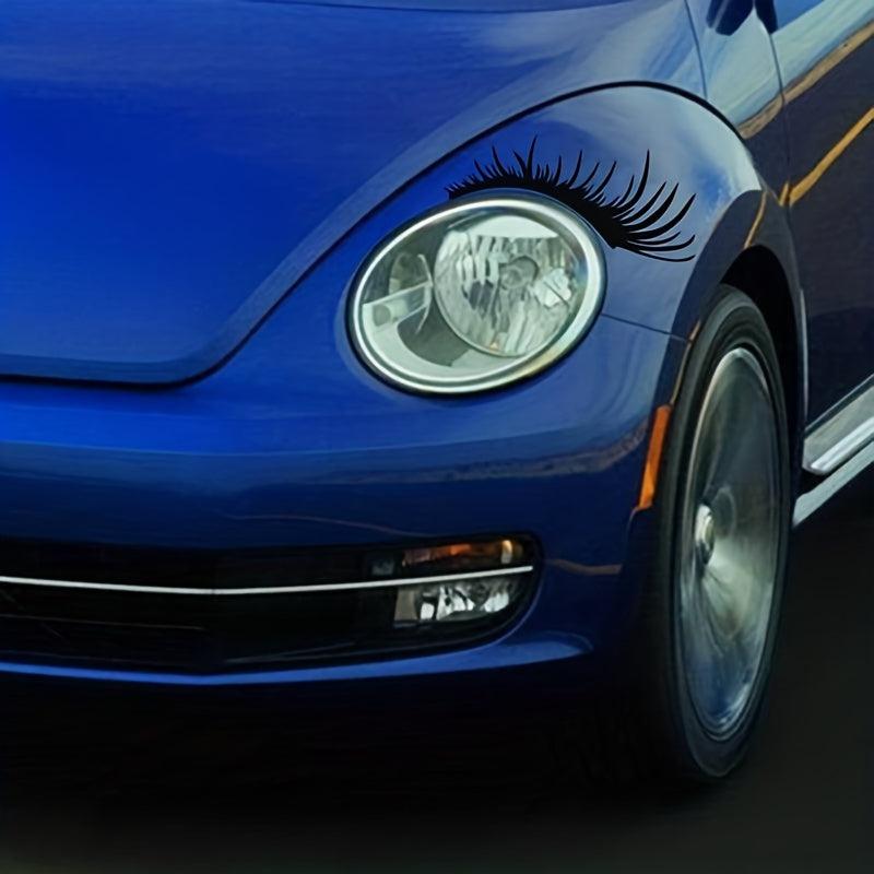 Cross Border Car Headlights Stickers Sexy Eyelash Car Lights Stickers