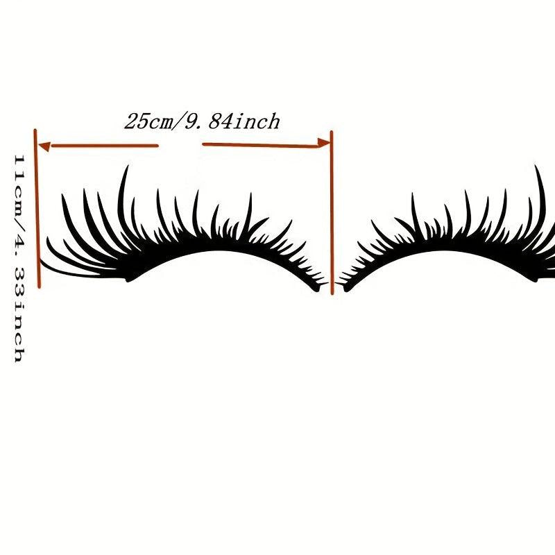 Cross Border Car Headlights Stickers Sexy Eyelash Car Lights Stickers