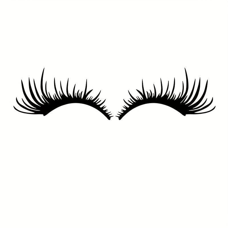 Cross Border Car Headlights Stickers Sexy Eyelash Car Lights Stickers