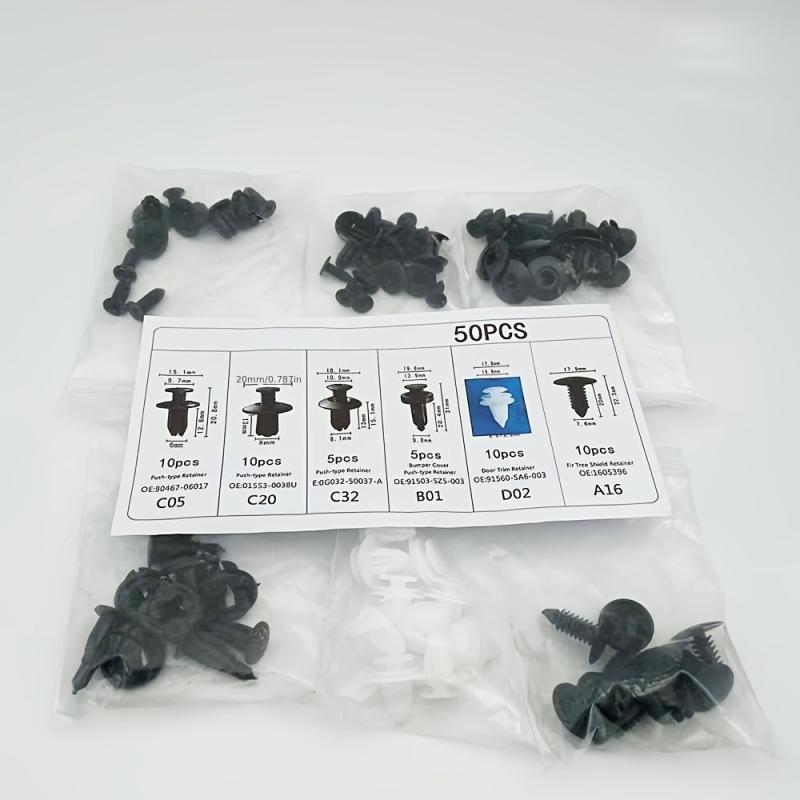 Car Retainer Clips Plastic Fasteners Kit Auto Trim Panel Clip Mixed Car Body Bum
