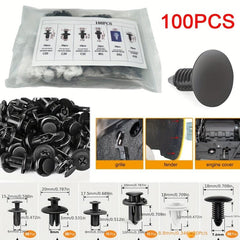 Car Retainer Clips Plastic Fasteners Kit Auto Trim Panel Clip Mixed Car Body Bum