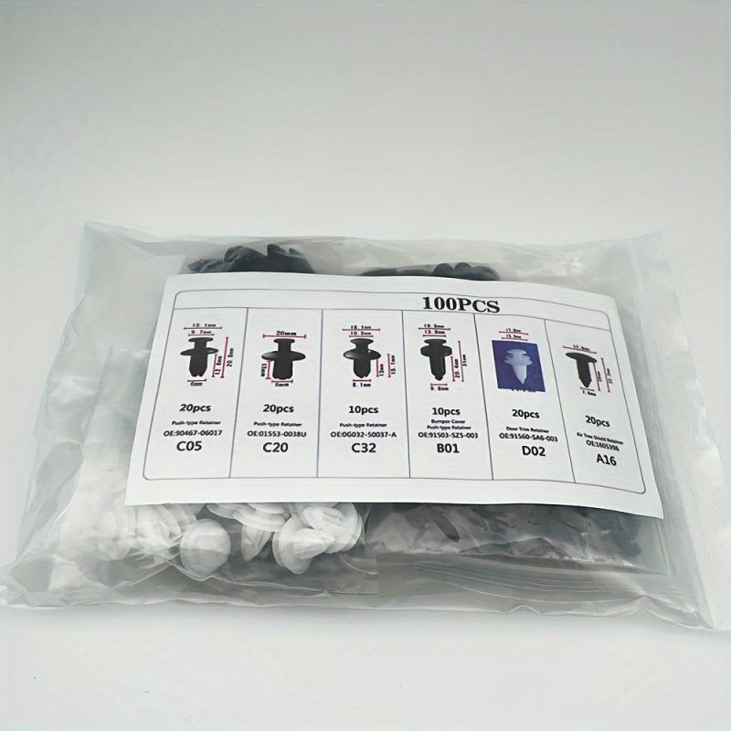 Car Retainer Clips Plastic Fasteners Kit Auto Trim Panel Clip Mixed Car Body Bum