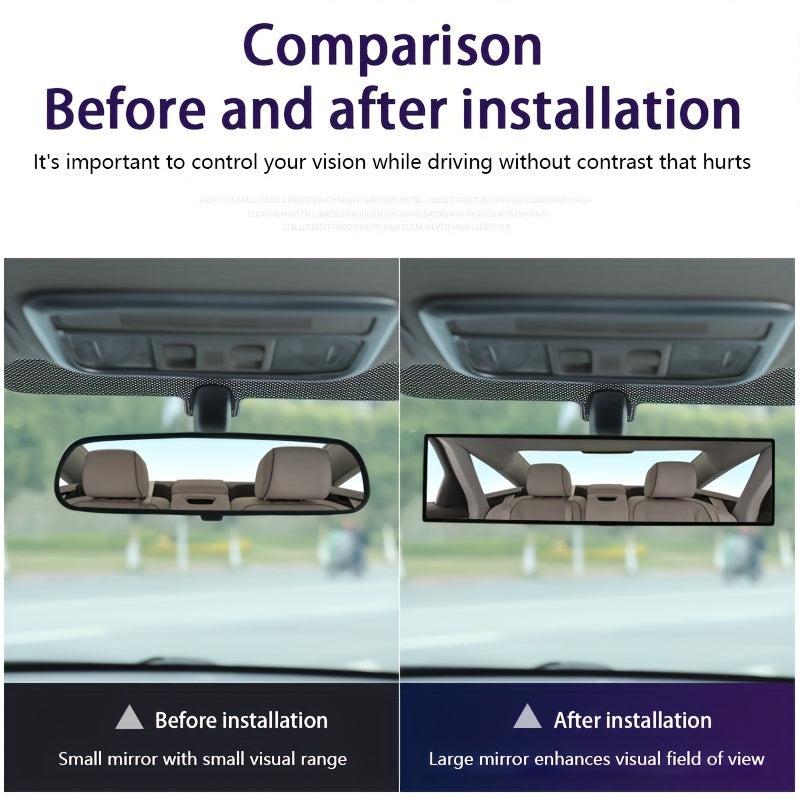 HD Glass Wide Angle Car Rearview Mirror Auxiliary Mirror