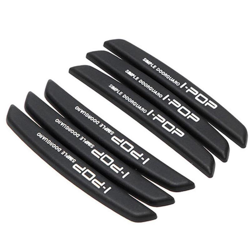 6pcs Car Door Edge Protection Guards Molding Strip Scratch Protector