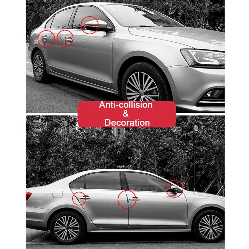 6pcs Car Door Edge Protection Guards Molding Strip Scratch Protector