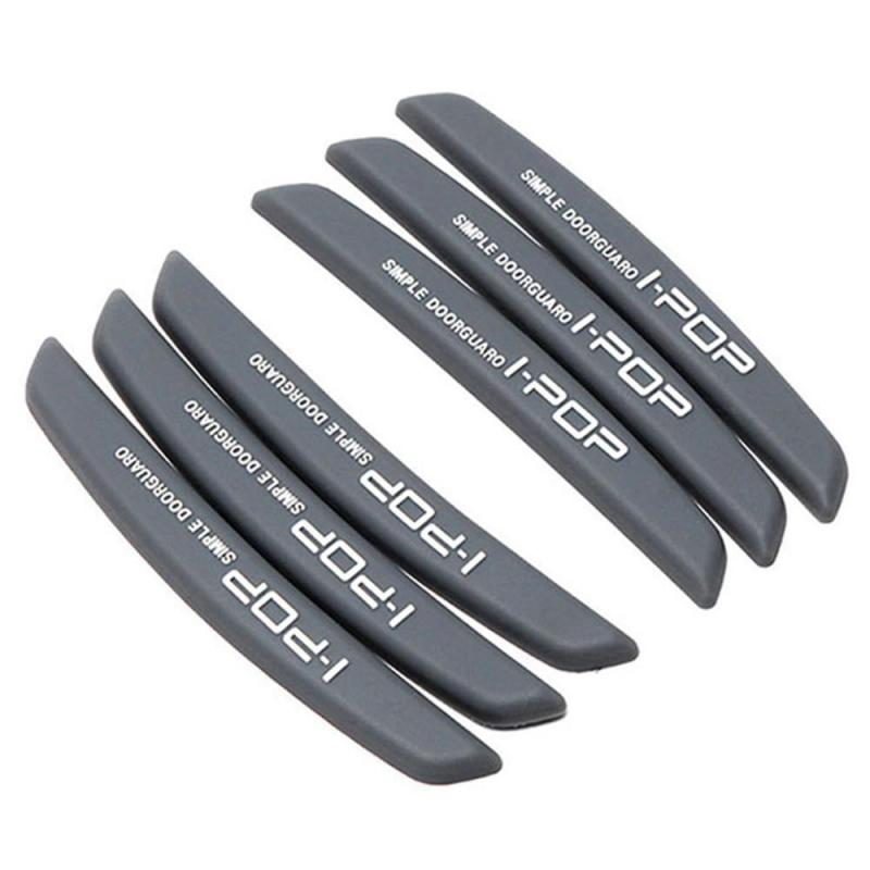 6pcs Car Door Edge Protection Guards Molding Strip Scratch Protector