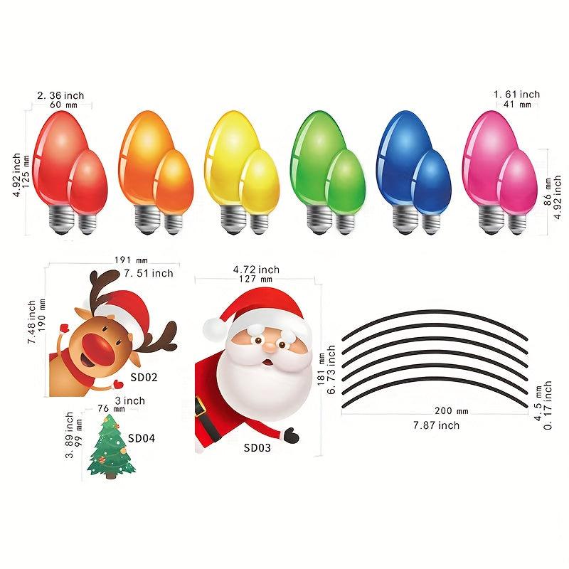 21pcs Magnetic Christmas Car Refrigerator Decoration Set