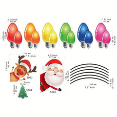 21pcs Magnetic Christmas Car Refrigerator Decoration Set