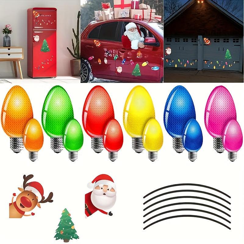 21pcs Magnetic Christmas Car Refrigerator Decoration Set
