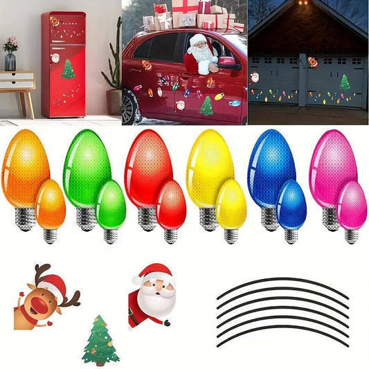21pcs Magnetic Christmas Car Refrigerator Decoration Set