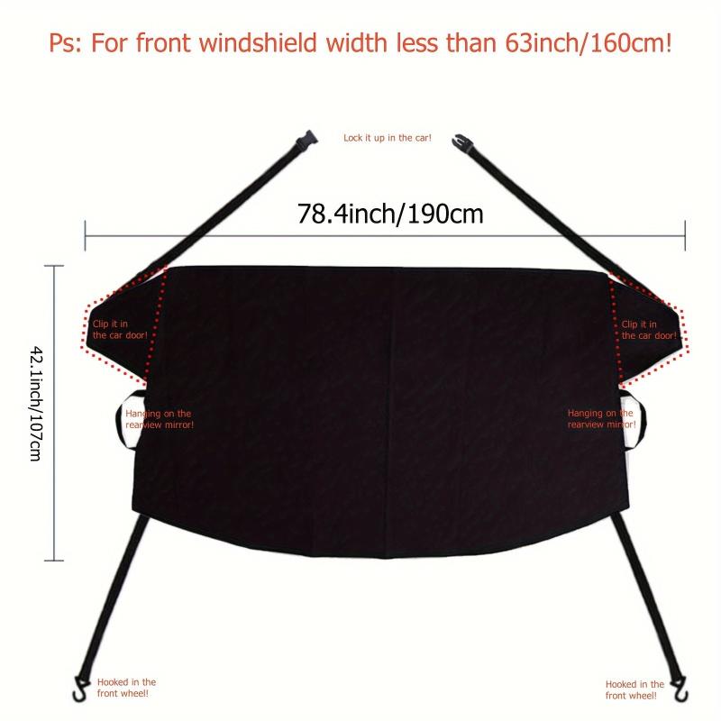 Car Windshield Snow Blocking Cover Anti-Freeze Sunshade