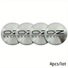 4PCS 56mm Car Tire Accessories Wheel Center Hub Cap OZ Racing 3D Emblem
