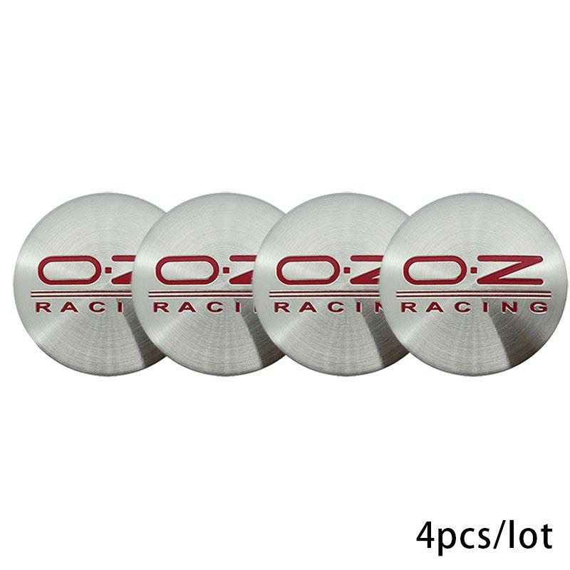 4PCS 56mm Car Tire Accessories Wheel Center Hub Cap OZ Racing 3D Emblem