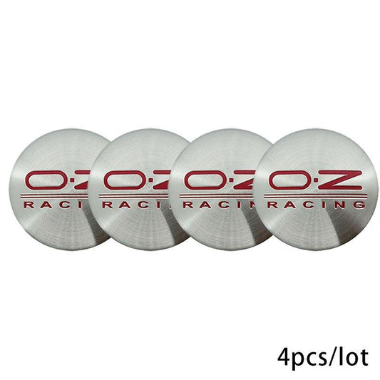4PCS 56mm Car Tire Accessories Wheel Center Hub Cap OZ Racing 3D Emblem