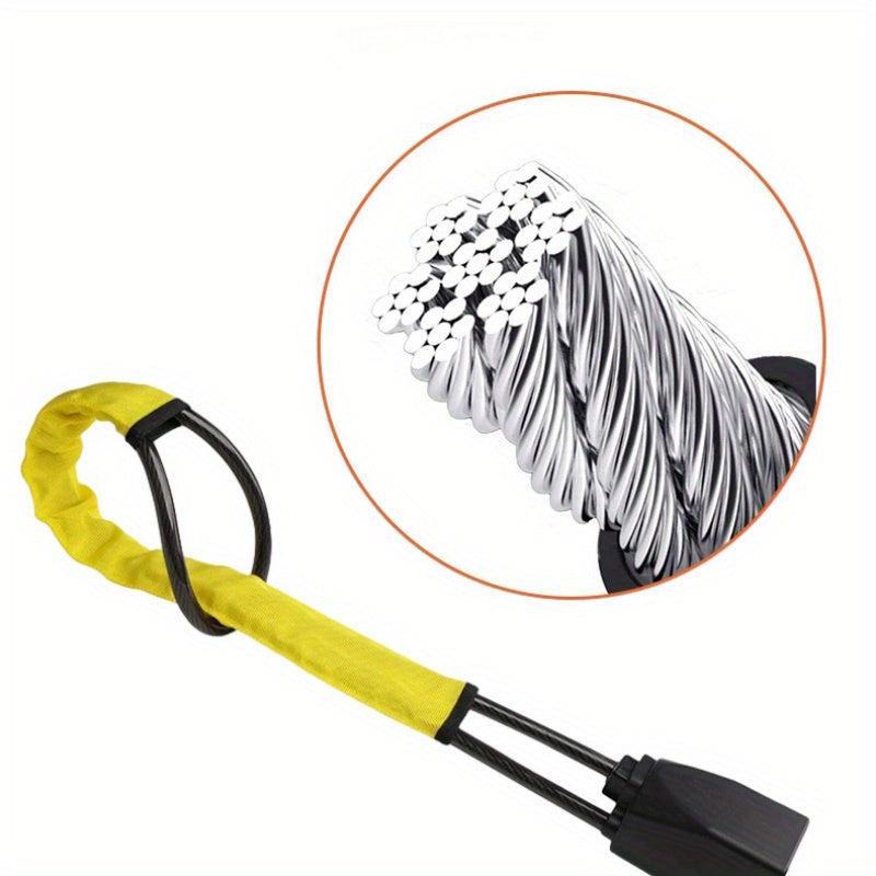 Car Steering Wheel Lock Steel Cable Lock Universal Anti theft Lock