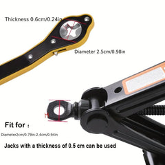 Labor Saving Wrench Auto Jack Ratchet Wrench 360 Swivel Car Jack And Lug Wrench