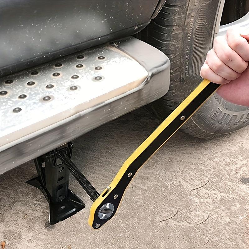 Labor Saving Wrench Auto Jack Ratchet Wrench 360 Swivel Car Jack And Lug Wrench
