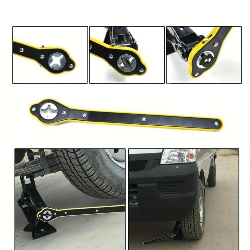 Labor Saving Wrench Auto Jack Ratchet Wrench 360 Swivel Car Jack And Lug Wrench