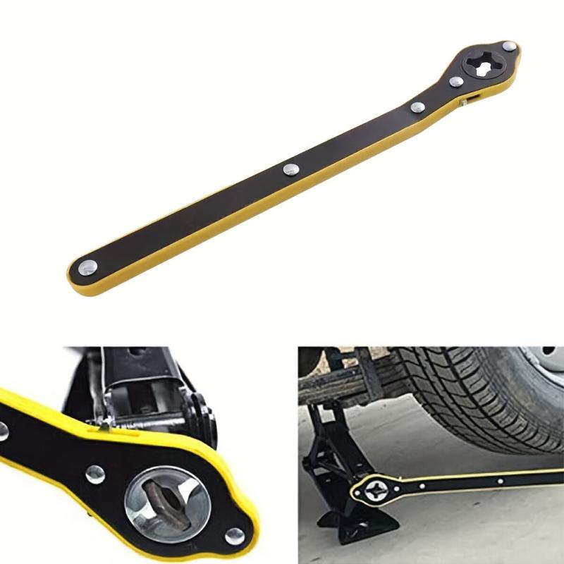Labor Saving Wrench Auto Jack Ratchet Wrench 360 Swivel Car Jack And Lug Wrench