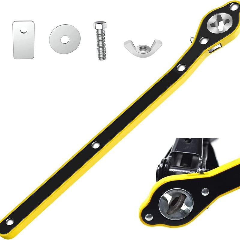 Labor Saving Wrench Auto Jack Ratchet Wrench 360 Swivel Car Jack And Lug Wrench