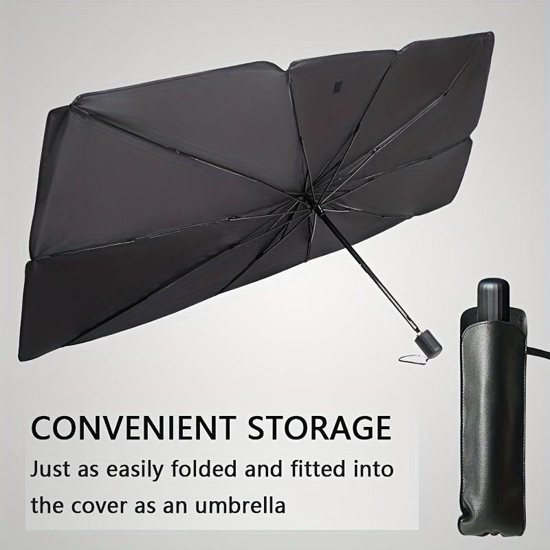 Foldable Reflective Sunshade Umbrella For Car Windshield Queen Size UV Protector