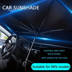 Foldable Reflective Sunshade Umbrella For Car Windshield Queen Size UV Protector