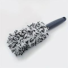 Long Handle Tire Brush for Car Cleaning Plush Tire Hub Brush