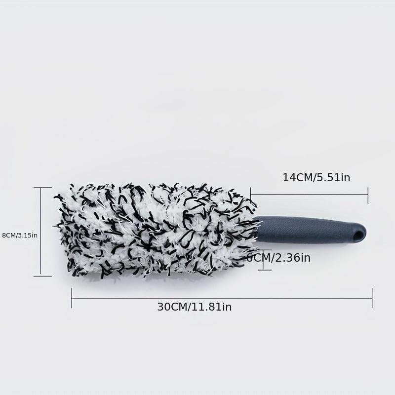 Long Handle Tire Brush for Car Cleaning Plush Tire Hub Brush