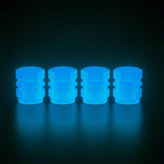 4pcs Motorcycle Tire Valve Caps Luminous Valve Cores