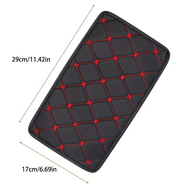 Universal PU Leather Car Armrest Cover Console Box Mat