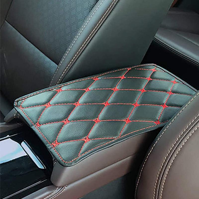 Universal PU Leather Car Armrest Cover Console Box Mat