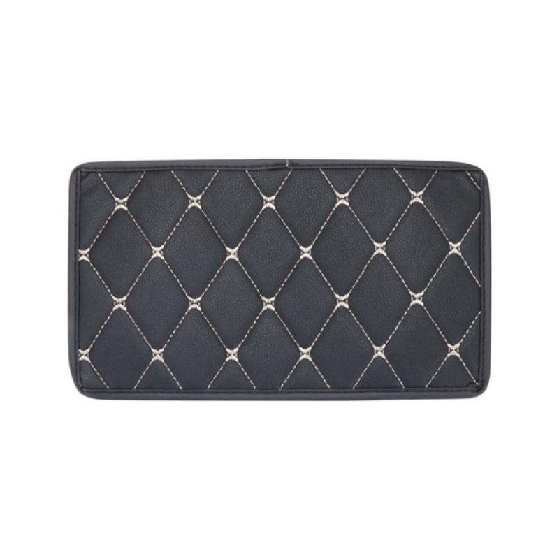 Universal PU Leather Car Armrest Cover Console Box Mat