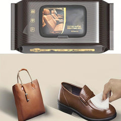 80pcs PU Leather Care Wipes for Shoes and Bags