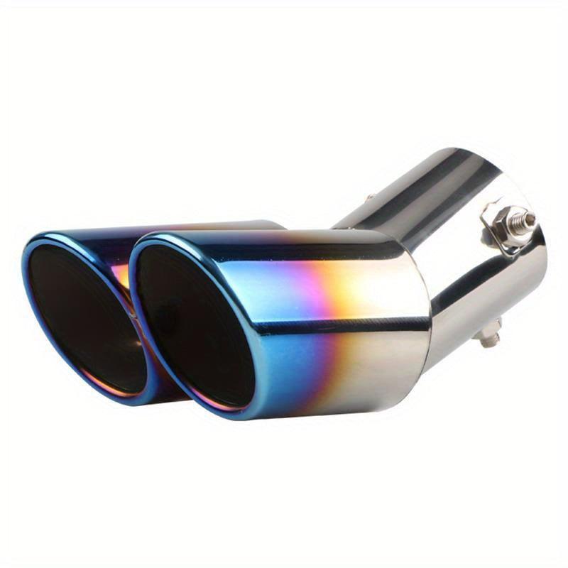 Car Universal Roasted Style Double Tube Muffler Stainless Steel