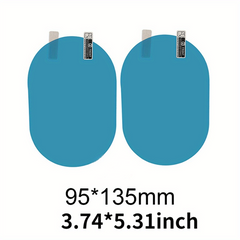 2 Pcs Rainproof Car Rearview Mirror Film Clear Visibility
