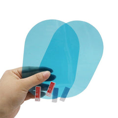 2 Pcs Rainproof Car Rearview Mirror Film Clear Visibility