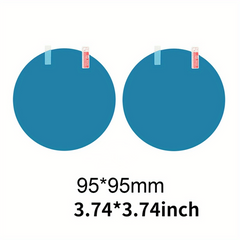 2 Pcs Rainproof Car Rearview Mirror Film Clear Visibility