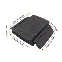 Car Armrest Box Pad Leather Cover, Dirt & Wear Resistant, Comfortable