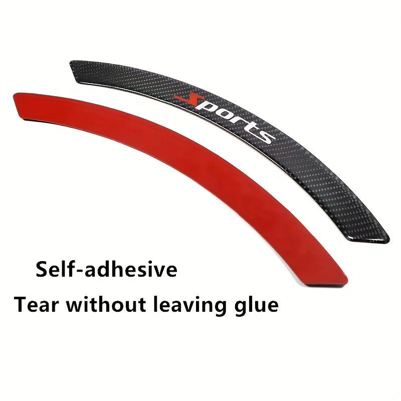 Carbon Fiber Car Wheel Eyebrow Anti-collision Strip Set